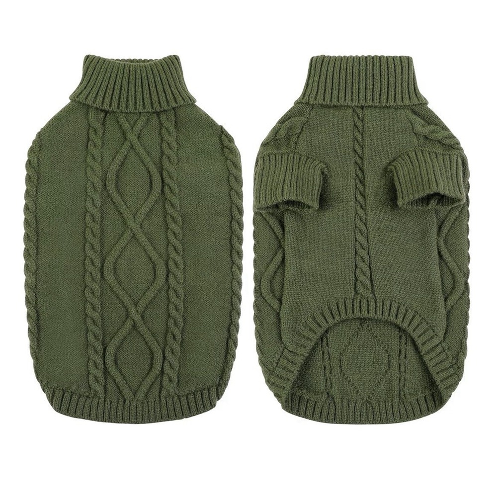 Queenmore Brand Dog Sweater - XL Army Green - New